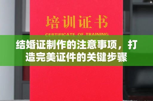 和平结婚证制作的注意事项，打造完美证件的关键步骤
